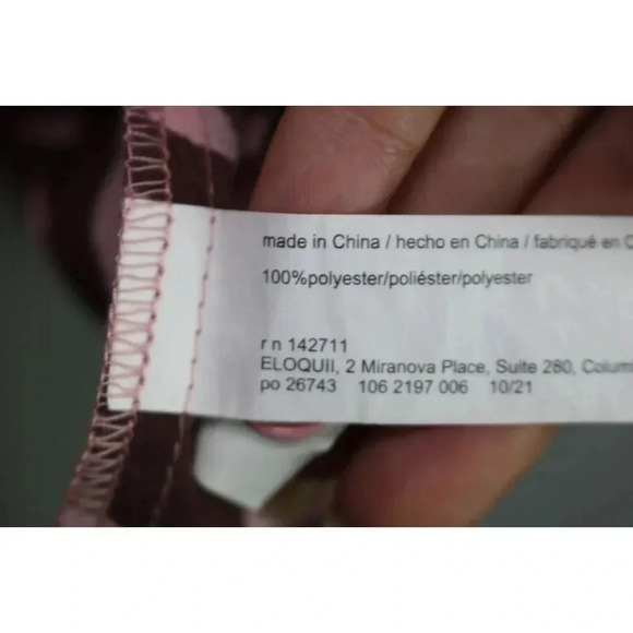 Eloquii Animal Print Button Down Blouse-Size 28-Office-Long Sleeves-Tie Front - Picture 5 of 8